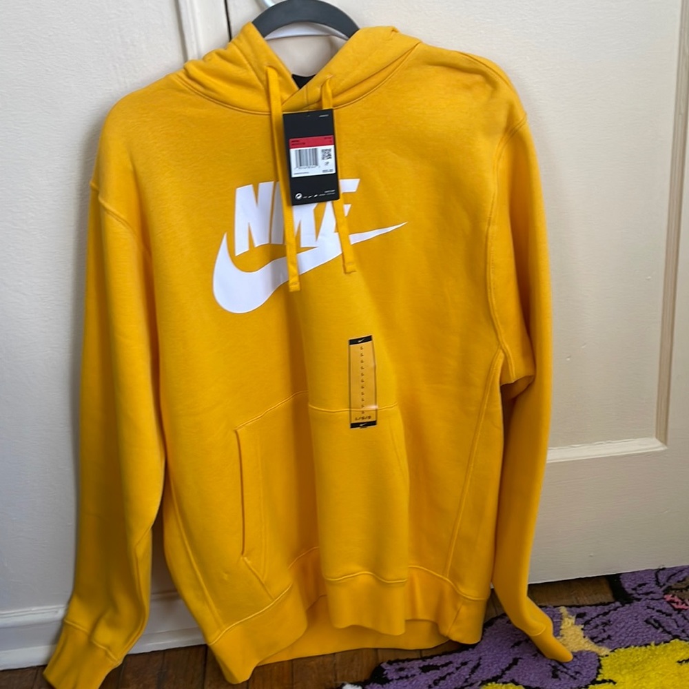 Mens Yellow Nike Hoodie